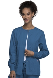 Womens Originals Snap Front Warm-Up Jacket - Caribbean Blue 