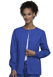 Womens Originals Snap Front Warm-Up Jacket - Royal Blue 